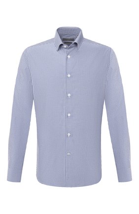 Мужская хлопковая сорочка CORNELIANI синего цвета по цене 23150 руб., арт. 86P010-0811523/00 | Фото 1 Мужская хлопковая сорочка CORNELIANI синего цвета, арт. 86P010-0811523/00 | Фото 1