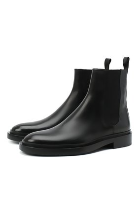 Мужские кожаные челси JIL SANDER черного цвета по цене 66100 руб., арт. JI35531A-12280 | Фото 1 Мужские кожаные челси JIL SANDER черного цвета, арт. JI35531A-12280 | Фото 1