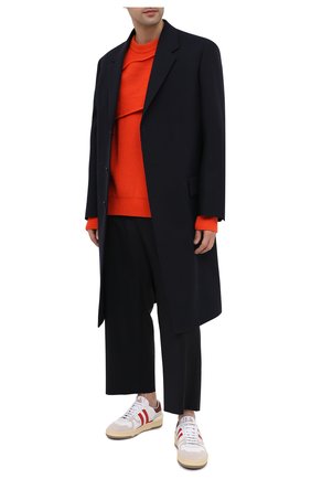Мужские комбинированные кеды LANVIN белого цвета по цене 39200 руб., арт. FM-SKDK00-NASH-A20 | Фото 2 Мужские комбинированные кеды LANVIN белого цвета, арт. FM-SKDK00-NASH-A20 | Фото 2
