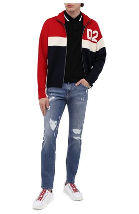 Мужские кожаные кеды DSQUARED2 белого цвета по цене 31800 руб., арт. SNM0135 01503327 | Фото 2 Мужские кожаные кеды DSQUARED2 белого цвета, арт. SNM0135 01503327 | Фото 2