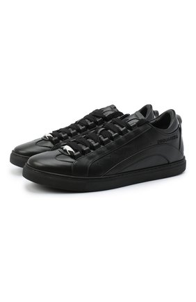 Мужские кожаные кеды DSQUARED2 черного цвета по цене 24650 руб., арт. SNM0090 06500001 | Фото 1 Мужские кожаные кеды DSQUARED2 черного цвета, арт. SNM0090 06500001 | Фото 1
