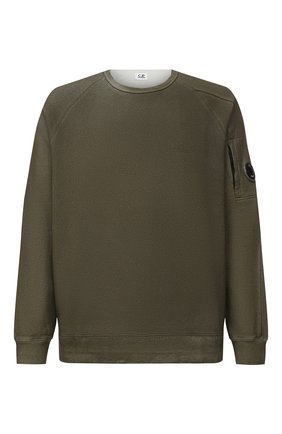 Мужской хлопковый свитшот C.P. COMPANY хаки цвета по цене 23400 руб., арт. 09CMSS208A-005296S | Фото 1 Мужской хлопковый свитшот C.P. COMPANY хаки цвета, арт. 09CMSS208A-005296S | Фото 1