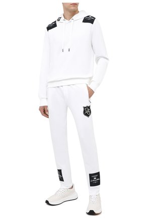 Мужской хлопковое худи DOLCE & GABBANA белого цвета по цене 47800 руб., арт. G90F9Z/G7XEZ | Фото 2 Мужской хлопковое худи DOLCE & GABBANA белого цвета, арт. G90F9Z/G7XEZ | Фото 2