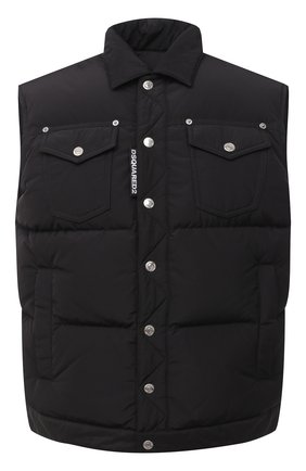 Мужской пуховый жилет DSQUARED2 черного цвета по цене 56600 руб., арт. S74FB0261/S53141 | Фото 1 Мужской пуховый жилет DSQUARED2 черного цвета, арт. S74FB0261/S53141 | Фото 1