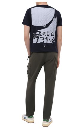 Мужская хлопковая футболка STONE ISLAND SHADOW PROJECT темно-синего цвета по цене 16350 руб., арт. 731920110 | Фото 2 Мужская хлопковая футболка STONE ISLAND SHADOW PROJECT темно-синего цвета, арт. 731920110 | Фото 2