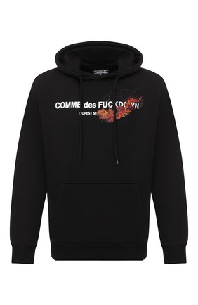 Мужской хлопковое худи COMME DES FUCKDOWN черного цвета по цене 10450 руб., арт. CDFU1004 | Фото 1 Мужской хлопковое худи COMME DES FUCKDOWN черного цвета, арт. CDFU1004 | Фото 1