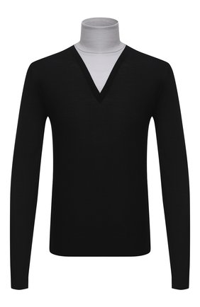 Мужской шерстяная водолазка DOLCE & GABBANA черного цвета по цене 61650 руб., арт. GXB09T/JAVWF | Фото 1 Мужской шерстяная водолазка DOLCE & GABBANA черного цвета, арт. GXB09T/JAVWF | Фото 1 (Материал внешний: Шерсть; Длина (для топов): Стандартные; Рукава: Длинные; Мужское Кросс-КТ: Водолазка-одежда; Принт: Без принта; Стили: Классический)