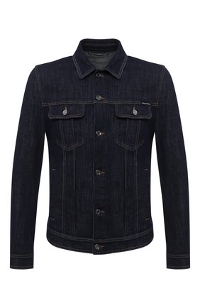 Мужская джинсовая куртка DOLCE & GABBANA синего цвета по цене 71950 руб., арт. G9JC2D/G8CR2 | Фото 1 Мужская джинсовая куртка DOLCE & GABBANA синего цвета, арт. G9JC2D/G8CR2 | Фото 1