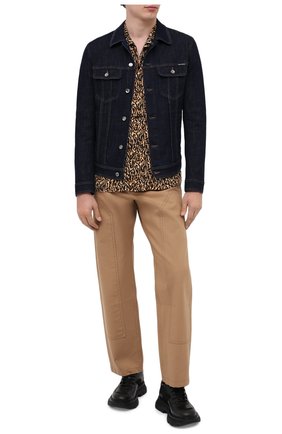 Мужская джинсовая куртка DOLCE & GABBANA синего цвета по цене 71950 руб., арт. G9JC2D/G8CR2 | Фото 2 Мужская джинсовая куртка DOLCE & GABBANA синего цвета, арт. G9JC2D/G8CR2 | Фото 2