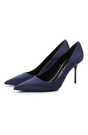Женские текстильные туфли TOM FORD синего цвета по цене 66550 руб., арт. W2523R-TSA001 | Фото 1 Женские текстильные туфли TOM FORD синего цвета, арт. W2523R-TSA001 | Фото 1