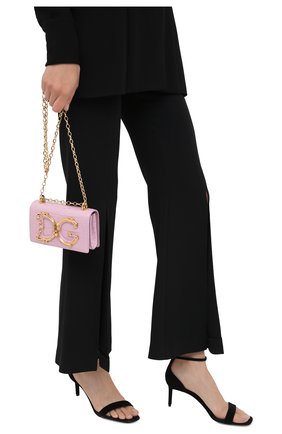 Женская сумка dg girls DOLCE & GABBANA розового цвета по цене 523500 руб., арт. BI1416/B2EA8/AMIS | Фото 2 Женская сумка dg girls DOLCE & GABBANA розового цвета, арт. BI1416/B2EA8/AMIS | Фото 2