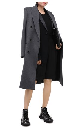 Женские кожаные ботинки ALEXANDER MCQUEEN черного цвета по цене 78300 руб., арт. 595470/WHQSG | Фото 2 Женские кожаные ботинки ALEXANDER MCQUEEN черного цвета, арт. 595470/WHQSG | Фото 2