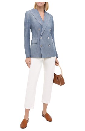 Женские кожаные лоферы RALPH LAUREN коричневого цвета по цене 52350 руб., арт. 800687042 | Фото 2 Женские кожаные лоферы RALPH LAUREN коричневого цвета, арт. 800687042 | Фото 2