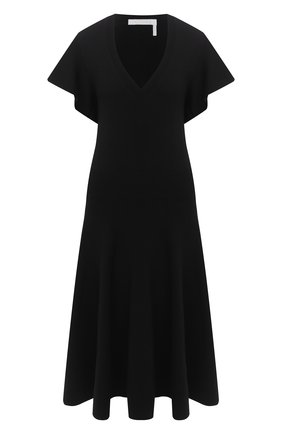 Женское шерстяное платье CHLOÉ черного цвета по цене 114500 руб., арт. CHC20AMR52640 | Фото 1 Женское шерстяное платье CHLOÉ черного цвета, арт. CHC20AMR52640 | Фото 1
