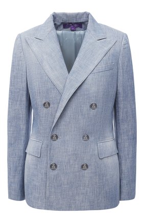Женский хлопковый жакет RALPH LAUREN синего цвета по цене 168500 руб., арт. 290813130 | Фото 1 Женский хлопковый жакет RALPH LAUREN синего цвета, арт. 290813130 | Фото 1