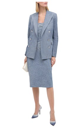 Женский хлопковый жакет RALPH LAUREN синего цвета по цене 168500 руб., арт. 290813130 | Фото 2 Женский хлопковый жакет RALPH LAUREN синего цвета, арт. 290813130 | Фото 2