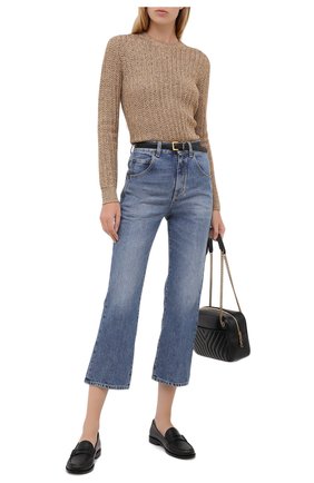 Женские джинсы SAINT LAURENT синего цвета по цене 57350 руб., арт. 635895/Y893V | Фото 2 Женские джинсы SAINT LAURENT синего цвета, арт. 635895/Y893V | Фото 2