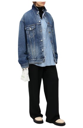 Женская джинсовая куртка BALENCIAGA синего цвета по цене 99500 руб., арт. 620746/TCW03 | Фото 2 Женская джинсовая куртка BALENCIAGA синего цвета, арт. 620746/TCW03 | Фото 2