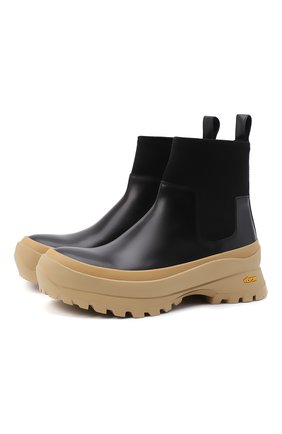Женские кожаные челси JIL SANDER черного цвета по цене 69950 руб., арт. JP35060A-12102 | Фото 1 Женские кожаные челси JIL SANDER черного цвета, арт. JP35060A-12102 | Фото 1