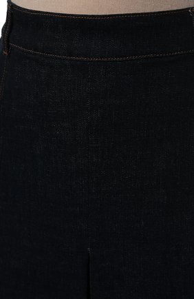 Женская джинсовая юбка LORO PIANA темно-синего цвета, арт. FAL3136 | Фото 5 (Кросс-КТ: Деним; Женское Кросс-КТ: Юбка-одежда; Материал внешний: Хлопок, Деним; Длина Ж (юбки, платья, шорты): Миди; Стили: Кэжуэл)