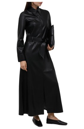 Женские кожаные балетки JIL SANDER черного цвета по цене 48900 руб., арт. JS30217A-12010 | Фото 2 Женские кожаные балетки JIL SANDER черного цвета, арт. JS30217A-12010 | Фото 2