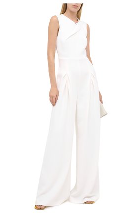 Женский комбинезон ROLAND MOURET белого цвета по цене 165000 руб., арт. PW20/S0918/F2241 | Фото 2 Женский комбинезон ROLAND MOURET белого цвета, арт. PW20/S0918/F2241 | Фото 2