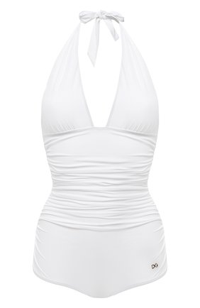 Женский слитный купальник DOLCE & GABBANA белого цвета по цене 38250 руб., арт. 09A06J/FUGA2 | Фото 1 Женский слитный купальник DOLCE & GABBANA белого цвета, арт. 09A06J/FUGA2 | Фото 1
