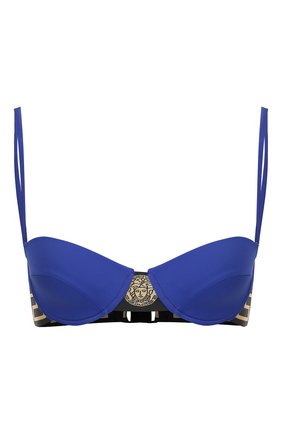Женский бра с плотной чашкой VERSACE синего цвета по цене 22600 руб., арт. ABD01105/A232185 | Фото 1 Женский бра с плотной чашкой VERSACE синего цвета, арт. ABD01105/A232185 | Фото 1