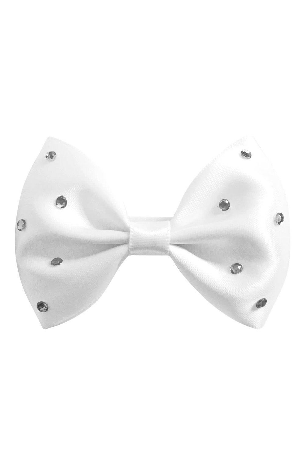 Детская заколка-зажим bowtie bow MILLEDEUX белого цвета, арт. 029-SGLC-04 | Фото 1
