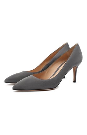 Женские замшевые туфли gianvito 70 GIANVITO ROSSI серого цвета по цене 49400 руб., арт. G26770.70RIC.CAMLAPI | Фото 1 Женские замшевые туфли gianvito 70 GIANVITO ROSSI серого цвета, арт. G26770.70RIC.CAMLAPI | Фото 1