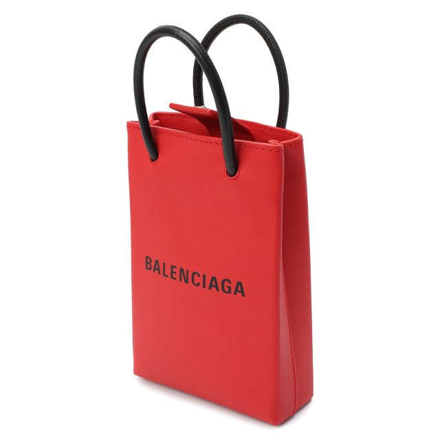 фото Кожаный чехол shopping для телефона balenciaga