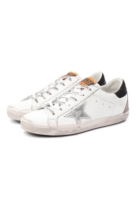 Женские кожаные кеды superstar GOLDEN GOOSE DELUXE BRAND белого цвета по цене 29950 руб., арт. GWF00102.F000233 | Фото 1 Женские кожаные кеды superstar GOLDEN GOOSE DELUXE BRAND белого цвета, арт. GWF00102.F000233 | Фото 1