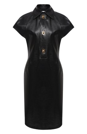 Женское кожаное платье BOTTEGA VENETA черного цвета по цене 299500 руб., арт. 632924/VKB80 | Фото 1 Женское кожаное платье BOTTEGA VENETA черного цвета, арт. 632924/VKB80 | Фото 1