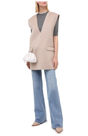Женская топ из смеси кашемира и шелка LORO PIANA серого цвета по цене 89950 руб., арт. FAI8995 | Фото 2 Женская топ из смеси кашемира и шелка LORO PIANA серого цвета, арт. FAI8995 | Фото 2
