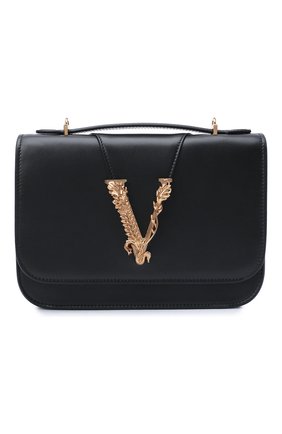 Женская сумка virtus VERSACE черного цвета по цене 136500 руб., арт. DBFG985/D5VIT | Фото 1 Женская сумка virtus VERSACE черного цвета, арт. DBFG985/D5VIT | Фото 1