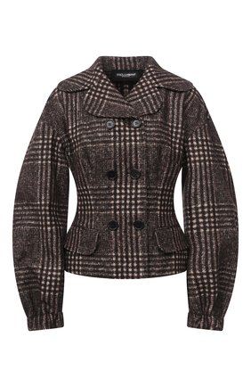 Женский шерстяной жакет DOLCE & GABBANA серого цвета по цене 169000 руб., арт. F25ADT/FQMHZ | Фото 1 Женский шерстяной жакет DOLCE & GABBANA серого цвета, арт. F25ADT/FQMHZ | Фото 1