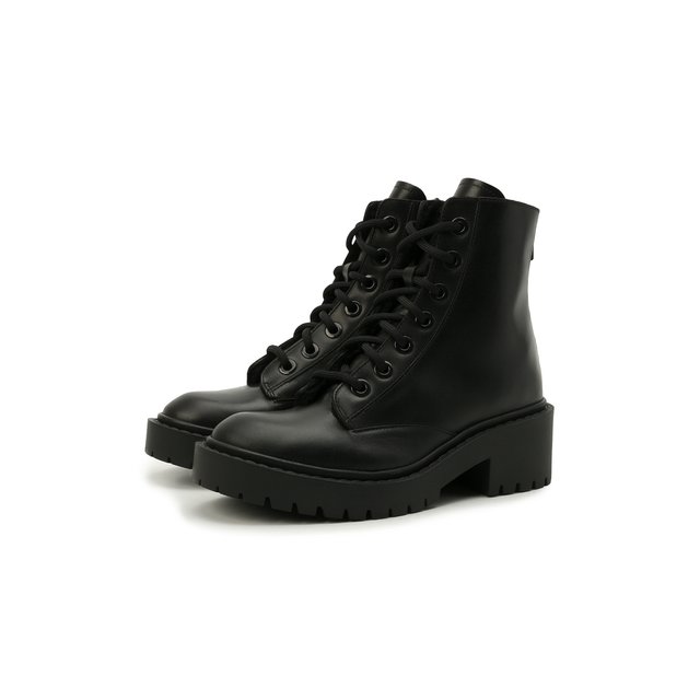 Кожаные ботинки Pike Kenzo черного цвета