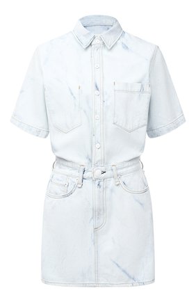 Женское джинсовое платье RAG&BONE голубого цвета по цене 46450 руб., арт. WDD20P2726K30A | Фото 1 Женское джинсовое платье RAG&BONE голубого цвета, арт. WDD20P2726K30A | Фото 1
