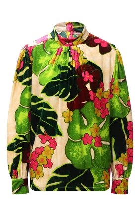 Женская блузка из вискозы и шелка DRIES VAN NOTEN зеленого цвета по цене 64150 руб., арт. 202-30790-1009 | Фото 1 Женская блузка из вискозы и шелка DRIES VAN NOTEN зеленого цвета, арт. 202-30790-1009 | Фото 1