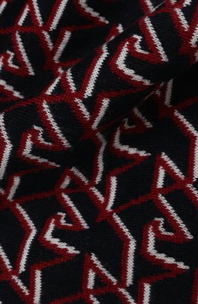 Детский комплект из шапки и шарфа EMPORIO ARMANI синего цвета по цене 12150 руб., арт. 407509/0A757 | Фото 6 Детский комплект из шапки и шарфа EMPORIO ARMANI синего цвета, арт. 407509/0A757 | Фото 6 (Материал: Текстиль, Шерсть)