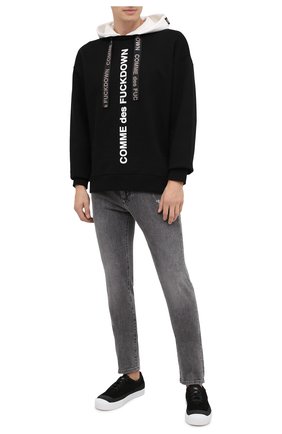 Мужские текстильные кеды STONE ISLAND черного цвета по цене 37400 руб., арт. 7315S0165 | Фото 2 Мужские текстильные кеды STONE ISLAND черного цвета, арт. 7315S0165 | Фото 2