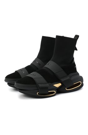 Мужские текстильные кроссовки b-bold BALMAIN черного цвета по цене 62200 руб., арт. UM1C229/TKSE | Фото 1 Мужские текстильные кроссовки b-bold BALMAIN черного цвета, арт. UM1C229/TKSE | Фото 1