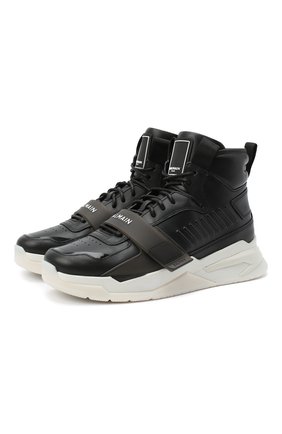 Мужские кожаные кроссовки b-ball BALMAIN черного цвета по цене 57650 руб., арт. UM1C230/LCTW | Фото 1 Мужские кожаные кроссовки b-ball BALMAIN черного цвета, арт. UM1C230/LCTW | Фото 1