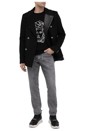 Мужские кожаные кроссовки b-ball BALMAIN черного цвета по цене 57650 руб., арт. UM1C230/LCTW | Фото 2 Мужские кожаные кроссовки b-ball BALMAIN черного цвета, арт. UM1C230/LCTW | Фото 2