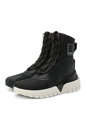 Мужские комбинированные ботинки b-army BALMAIN черно-белого цвета по цене 57650 руб., арт. UM1C231/LSCV | Фото 1 Мужские комбинированные ботинки b-army BALMAIN черно-белого цвета, арт. UM1C231/LSCV | Фото 1
