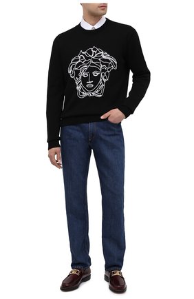 Мужские кожаные лоферы LANVIN бордового цвета по цене 44000 руб., арт. FM-FSSL00-R0IS-A20 | Фото 2 Мужские кожаные лоферы LANVIN бордового цвета, арт. FM-FSSL00-R0IS-A20 | Фото 2