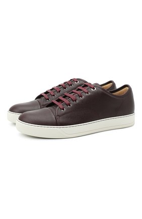 Мужские кожаные кеды LANVIN бордового цвета по цене 28800 руб., арт. FM-SKDBB1-LY0N-H20 | Фото 1 Мужские кожаные кеды LANVIN бордового цвета, арт. FM-SKDBB1-LY0N-H20 | Фото 1