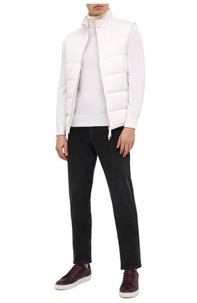 Мужские кожаные кеды LANVIN бордового цвета по цене 28800 руб., арт. FM-SKDBB1-LY0N-H20 | Фото 2 Мужские кожаные кеды LANVIN бордового цвета, арт. FM-SKDBB1-LY0N-H20 | Фото 2