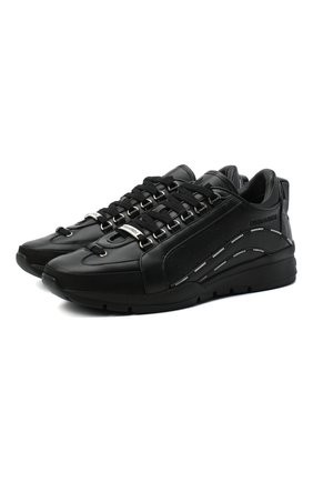 Мужские кожаные кроссовки DSQUARED2 черного цвета по цене 29050 руб., арт. SNM0122 01503113 | Фото 1 Мужские кожаные кроссовки DSQUARED2 черного цвета, арт. SNM0122 01503113 | Фото 1