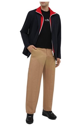 Мужские кожаные кроссовки DSQUARED2 черного цвета по цене 29050 руб., арт. SNM0122 01503113 | Фото 2 Мужские кожаные кроссовки DSQUARED2 черного цвета, арт. SNM0122 01503113 | Фото 2